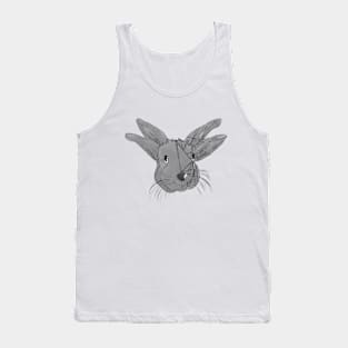 Grey Bunny Head Tank Top